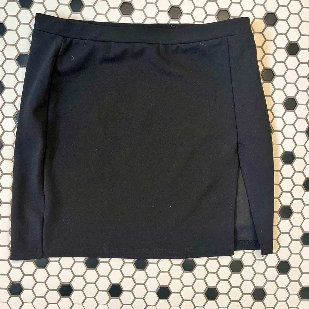 Black SHEIN skirt with slit